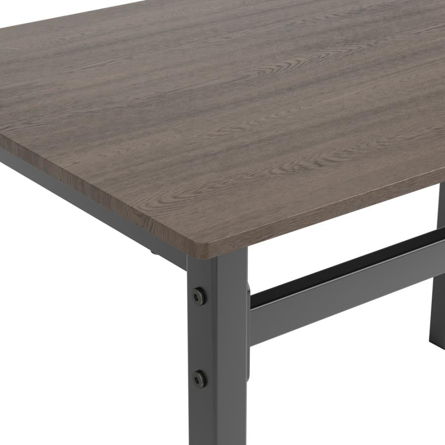 5-Piece Dining Set Ark Brown And Matte Black - HER Home Design Boutique